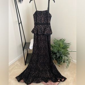 Black formal lace dress for sale